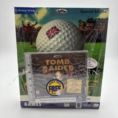 British Open Championship Golf (PC, 1998) Big Box With Demo Disc Tomb Raider - Image 1 of 4