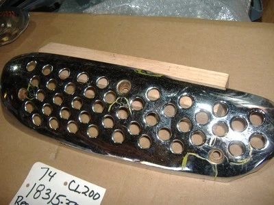 OEM Honda CL200 exhaust protector 18315-378-000 shield scrapes 1974 - Image 1 of 3