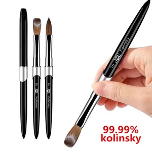 1PC Nail Acrylic Brush UV Gel Carving Pen Brush Liquid Powder DIY Nail Drawing - Picture 1 of 29