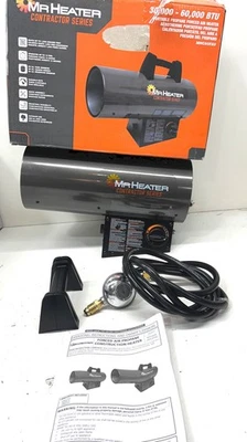Mr.Heater 60,000 BTU Forced Air Propane Outdoor Space Heater Hose+Regulator*READ - Image 1 of 2