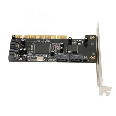 Pci To 4 Port Card 4 Independent Serial Ata Channels 1.5Gbps Transfer P HEN - Image 1 of 4