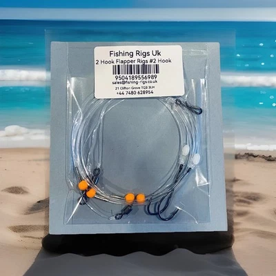 20 X 2 Hook Sea Fishing Flapper Rigs Job Lot Of Bass Cod Rigs. - Image 1 of 3