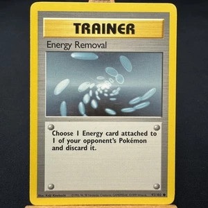 Energy Removal - 92/102 - Base Set - Unlimited - Common - Pokemon TCG - Played - Picture 1 of 3