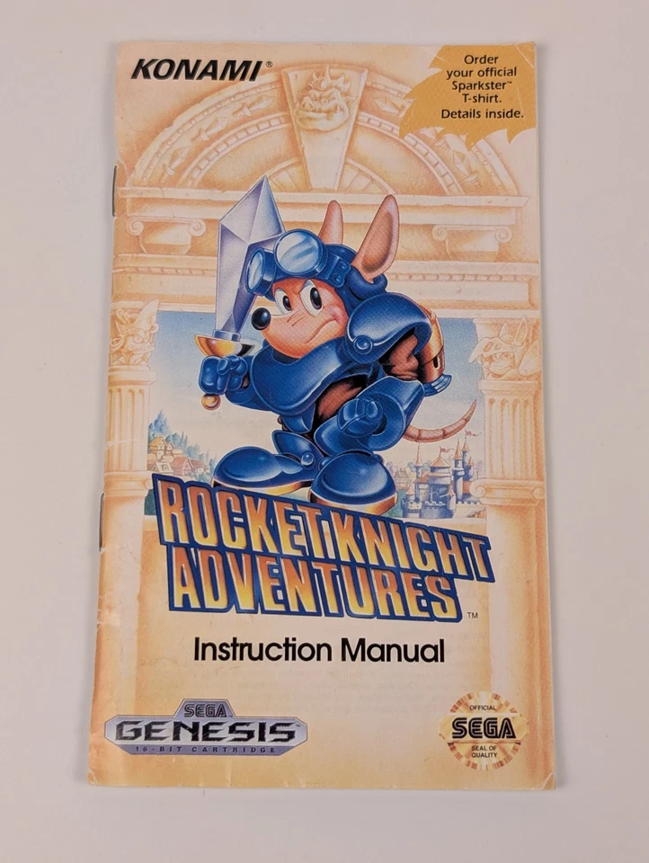 Sega Genesis Rocket Knight Adventures Authentic Game *MANUAL ONLY*⬅️🔥 - Image 1 of 4