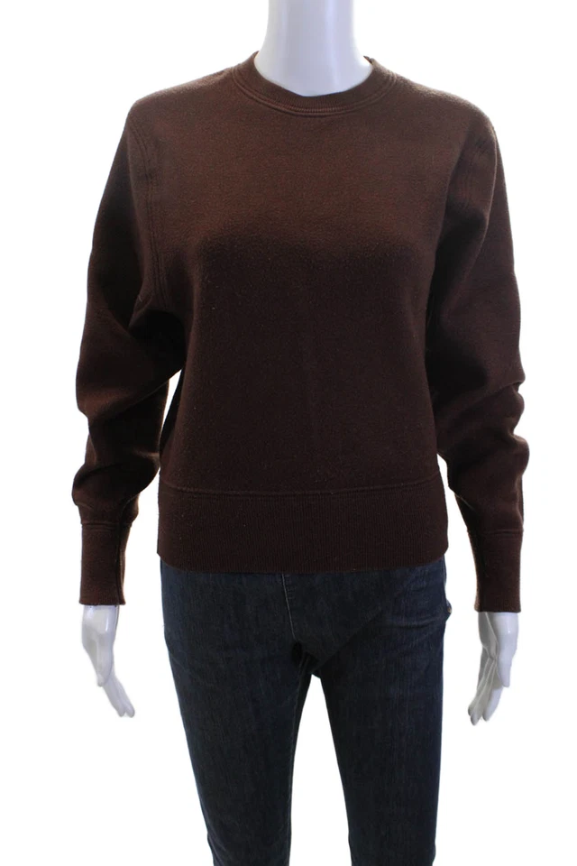 Zara Women Pullover Sweater Brown Crew Neck Long Sleeve Size S - Image 1 of 4