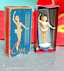 VINTAGE DANCING DOLL "EVA" TOY MAGNET 60's CZECHOSLOVAKIA SOVIET RUSSIA ORIG.BOX - Picture 1 of 23