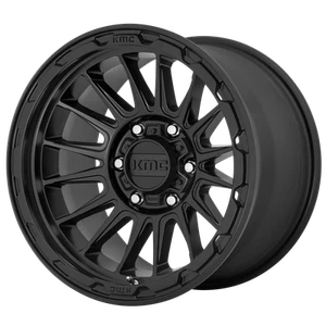 17x9 KMC KM542 IMPACT Satin Black Wheel 5x5 (-12mm) - Picture 1 of 5