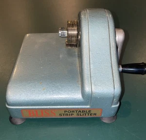 Bliss Model A Portable Strip Slitter Harry M Fraser Fabric Cutter For Rugs Vtg - Picture 1 of 12