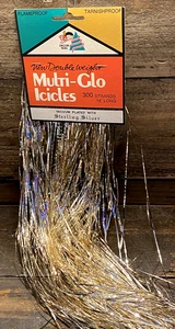 Vintage Christmas Icicles Vacuum Plated with Sterling Silver 18” Holiday Décor - Picture 1 of 4