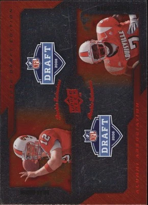 2008 Upper Deck Draft Edition Red #201 Brian Brohm/Mario Urrutia/AA - FB - Image 1 of 2