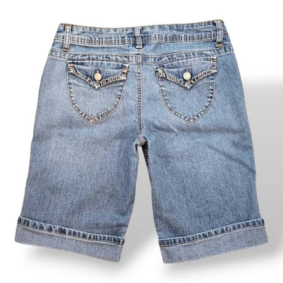 Pantalones cortos de jean para mujer Junior SO azules, talla 9 Foto 1 de 3