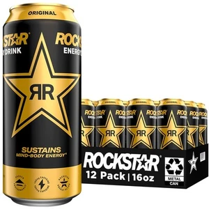 Rockstar Original Energy 16oz 12pk 16 Fl Oz (Pack of 12) - Picture 1 of 9