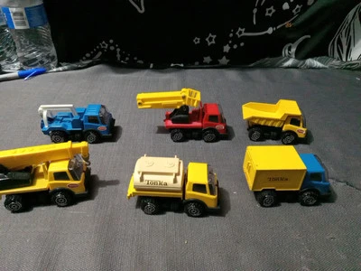 Lote de vehículos utilitarios de construcción Tonka vintage Foto 1 de 4