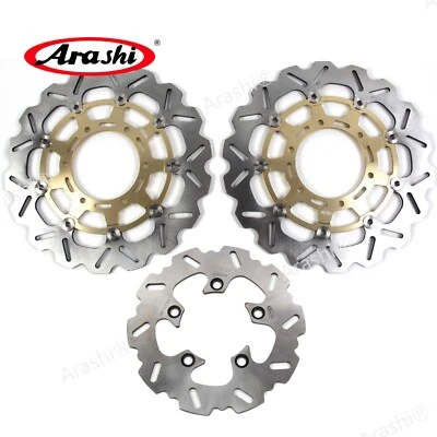 Front Rear Brake Discs Rotors For Suzuki GSX-R 600 750 2008-2017 GSXR 1000 09-15 - Image 1 of 4