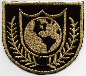 Buck Rogers Earth Directorate Arm Patch - Black & Gold - Dress Uniform - Picture 1 of 3