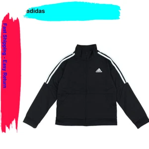 Adidas Boys' Youth Iconic Full Zip Track Jacket , Black, Size S (8) - Picture 1 of 1
