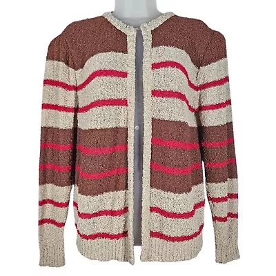 Vintage Givenchy Sport 70s Cardigan Womens M Boucle Knit Open Front Retro Preppy - Image 1 of 4
