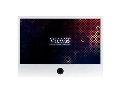 ViewZ VZ-PVM-I3W3N 27 inch IP Based Public View Monitor with 2MP Camera/White - Image 1 of 4