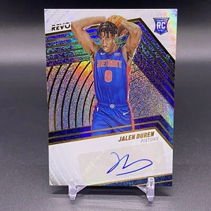 2022-23 Panini Revolution Jalen Duren RC Auto RA-JLD Detroit Pistons Rookie - Foto 1 di 2
