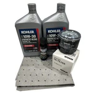 Kohler 12 050 01-S Oil Change Kit With Spill Pad 10W30 Oil and Fuel treatment - Picture 1 of 2