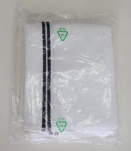 Sferra Aura Hand Towel White/Black 20x30 in - Picture 1 of 6