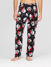 New Mens Sleep Pant XXL 2X Nightmare Before Christmas Disney Pajama Bottom Black