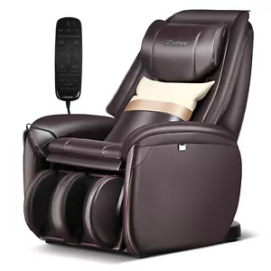 Full Body SL Track Zero Gravity Massage Chair w/ Pillow Reversible Footrest Heat - Picture 1 of 11