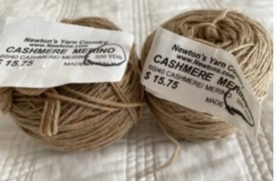 Newton's Yarn Country Cashmere Lana Merino 60/40 Camel 60+ gramos Foto 1 de 4