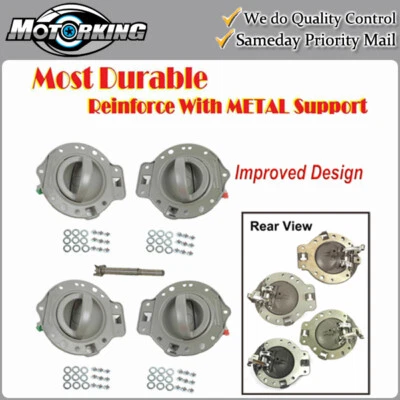 Juego de 4 manijas de puerta interiores para Jeep Commander 2006-2010 gris oscuro Foto 1 de 4