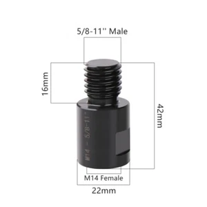 Convertitore Diamond Core Bits Adattatore Trapano M14 da Femmina a 5/8-11 Maschio - Foto 1 di 9