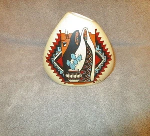 VTG Native American Visions Vase Navajo Art Pottery Southwestern Teardrop Signed - Picture 1 of 12