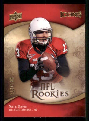 2009 Upper Deck Icons #133 Nate Davis RC /599 - Image 1 of 2