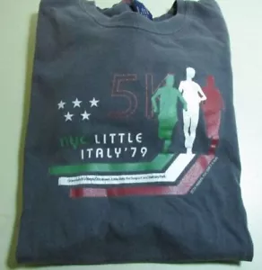 Vintage 1979 NYC Little Italy 5K Run Large T-Shirt - Picture 1 of 1