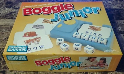 Vintage 1988 Parker Brothers Boggle Junior Game Complete w Box & Instructions - Image 1 of 3