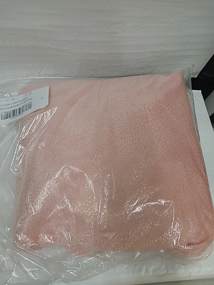 Christopher Knight Home Soft Sparkles 3 Ft Bean Bag Cover Blossom/Gold Sparkles - Image 1 of 4