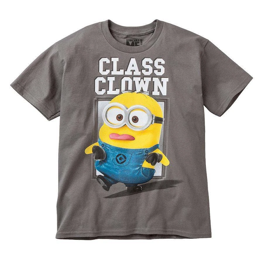 NWT - Boy's Despicable Me Class Clown T-Shirt - Heather Gray - Sz L - Image 1 of 1