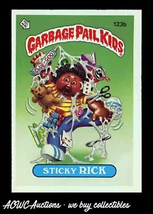 1986 Garbage Pail Kids #123b Sticky Rick (kein Copyright-Fehler) - Bild 1 von 2