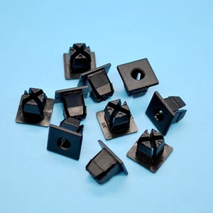 10pcs Black License Plate Nuts Grommet Clip Repair Clamp Components for Chrysler - Imagen 1 de 5