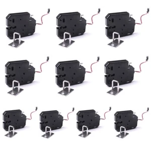 DC 12V Electronic Latch + Buckle Lock Catch Door Electromagnet Release Solenoid - Picture 1 of 20