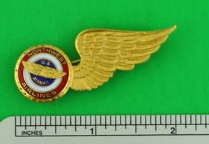 Northwest Airlines Stewardess Half-Wing – Vintage Original - Picture 1 of 2