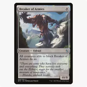MTG Battle for Zendikar (BFZ) Breaker of Armies x 1 Uncommon - Picture 1 of 2