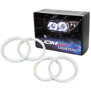 7000K 4x White LED Headlight Retrofit Halo Rings For 2006-12 BMW E90 3 Series 4d - Picture 1 of 10
