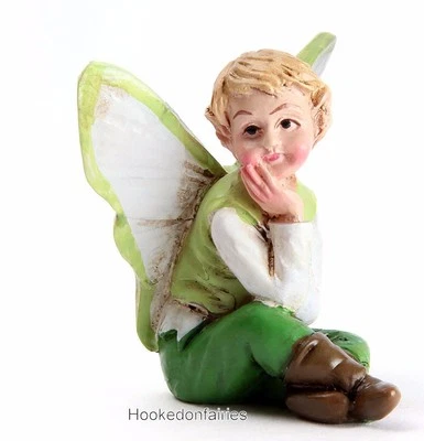 Tiny Fairy Boy ACORN GO 17607 Miniature Faerie Garden - Image 1 of 4