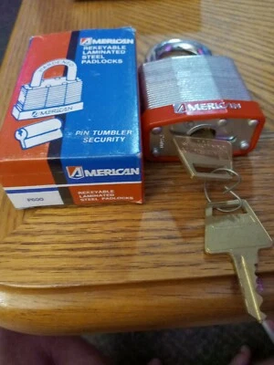 American.. P600 ... Padlocks ..KEYED ALIKE K.D. or Mk.. Rekeyable!! - Image 1 of 4