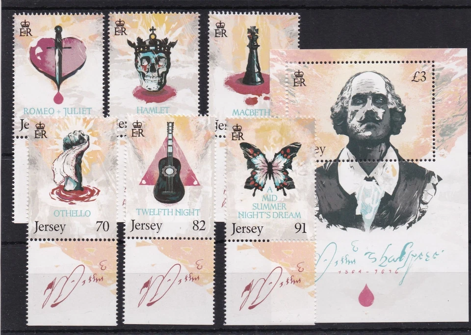 JERSEY SERIE COMPLETA DE 7 SELLOS + 1 BLOQUE NUEVO** N.O 1881 a 1887 - Imagen 1 de 1