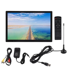 TV 15.4in Rechargeable Built In Tuner ATSC Digital TV With Stand US Plug 110 New - Picture 1 of 24