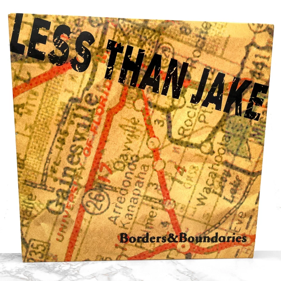 Less Than Jake • Borders & Boundaries [VINYL LP] 2000 First Pressing! •Fat Wreck - Image 1 of 4