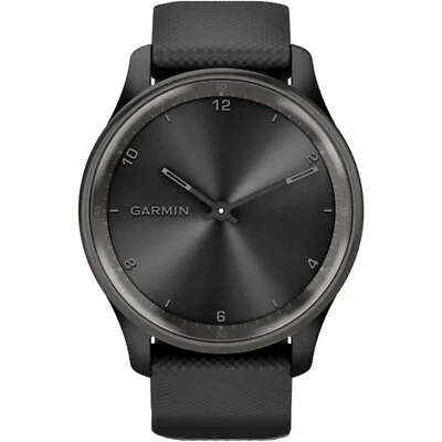 Garmin Vivomove Trend 40mm GPS + Bluetooth Black Smartwatch NEW - Image 1 of 3