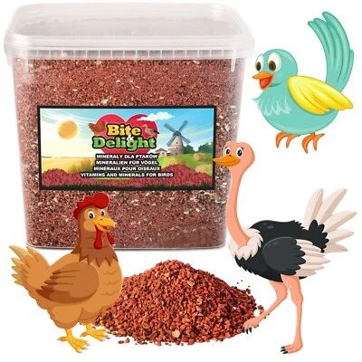BITE & DELIGHT Vitamine Mineralien für Wildvögel Hühner Mineralien Vögel Mineralfuttermittel