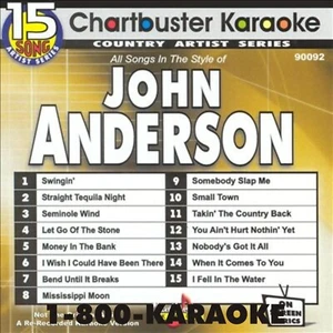 CHARTBUSTER KARAOKE CD+G CDG JOHN ANDERSON 15 SONG CBA9092R SWINGIN' & MORE RARE - Picture 1 of 1